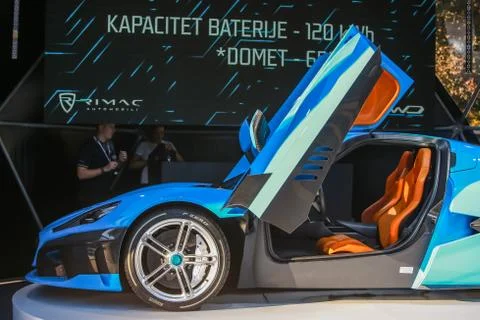 Rimac hypercar C Two Stock Photos