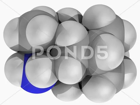 Rimantadine drug molecule Stock Illustration