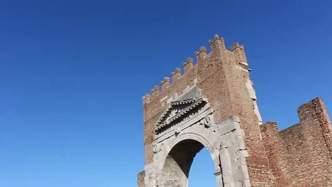 Rimini, Arch of Augustus Stock Footage 83654459