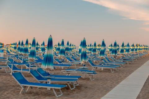 Rimini beach Foto stock