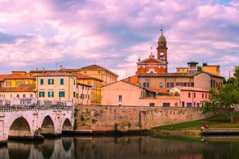 Rimini cityscape Stock Photos