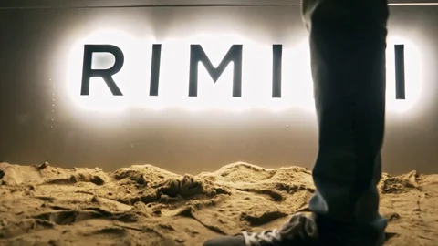 Rimini sign Video stock 128379862