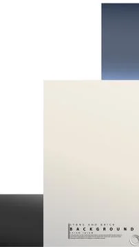 Ring abstract rectangular background with drop shadow. Vector illustration, w Stock Illustration