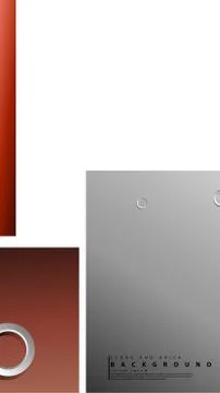 Ring abstract rectangular background with drop shadow. Vector illustration, w Stock Illustration