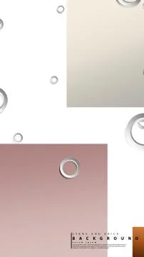 Ring abstract rectangular background with drop shadow. Vector illustration, w Stock Illustration