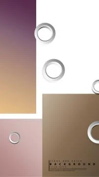 Ring abstract rectangular background with drop shadow. Vector illustration, w Stock Illustration