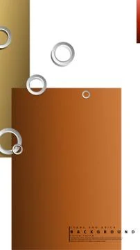 Ring abstract rectangular background with drop shadow. Vector illustration, w 스톡 일러스트