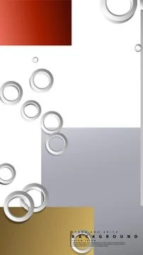 Ring abstract rectangular background with drop shadow. Vector illustration, w イラスト素材