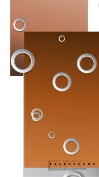 Ring abstract rectangular background with drop shadow. Vector illustration, w Illustrazione stock