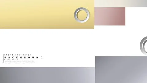 Ring abstract rectangular background with drop shadow. Vector illustration, w Stock Illustration