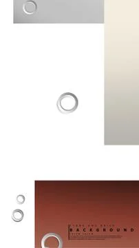 Ring abstract rectangular background with drop shadow. Vector illustration, w Illustrazione stock