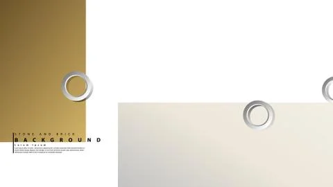 Ring abstract rectangular background with drop shadow. Vector illustration, w Stock Illustration