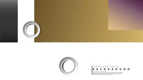 Ring abstract rectangular background with drop shadow. Vector illustration, w Illustrazione stock