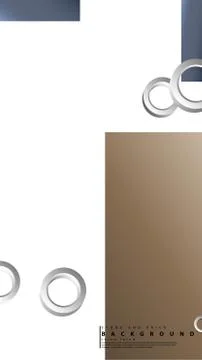 Ring abstract rectangular background with drop shadow. Vector illustration, w イラスト素材