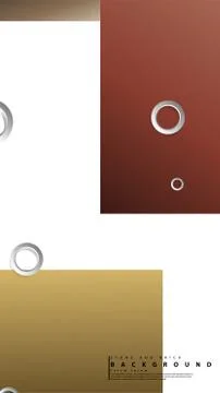 Ring abstract rectangular background with drop shadow. Vector illustration, w Stock Illustration