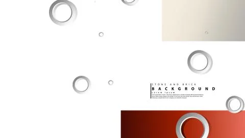 Ring abstract rectangular background with drop shadow. Vector illustration, w Stock Illustration