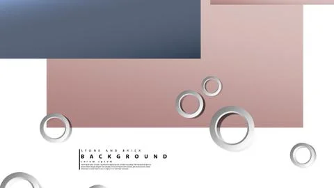 Ring abstract rectangular background with drop shadow. Vector illustration, w Illustrazione stock