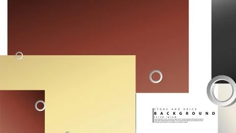 Ring abstract rectangular background with drop shadow. Vector illustration, w Stock Illustration