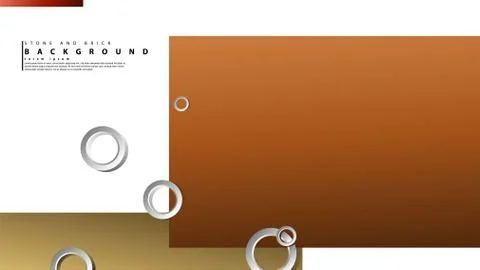 Ring abstract rectangular background with drop shadow. Vector illustration, w Stock Illustration