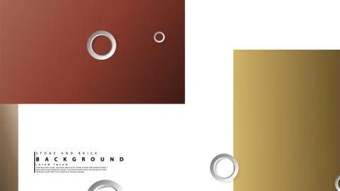 Ring abstract rectangular background with drop shadow. Vector illustration, w Stock Illustration