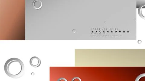 Ring abstract rectangular background with drop shadow. Vector illustration, w イラスト素材