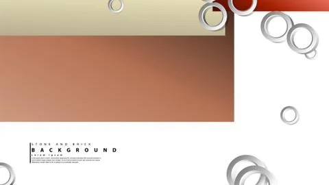 Ring abstract rectangular background with drop shadow. Vector illustration, w Stock Illustration