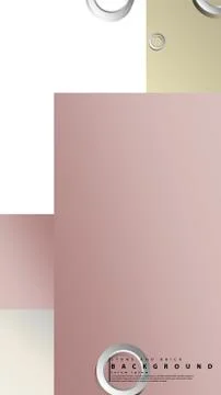 Ring abstract rectangular background with drop shadow. Vector illustration, w Stock Illustration