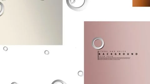 Ring abstract rectangular background with drop shadow. Vector illustration, w 스톡 일러스트