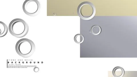 Ring abstract rectangular background with drop shadow. Vector illustration, w イラスト素材