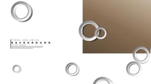 Ring abstract rectangular background with drop shadow. Vector illustration, w 스톡 일러스트