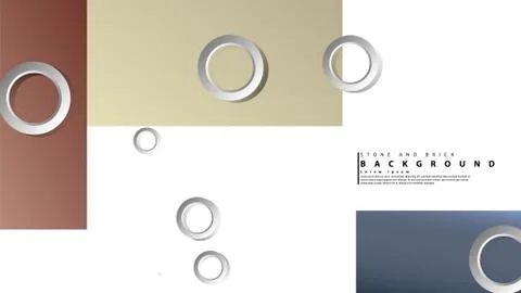 Ring abstract rectangular background with drop shadow. Vector illustration, w 스톡 일러스트