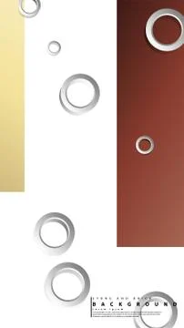 Ring abstract rectangular background with drop shadow. Vector illustration, w イラスト素材