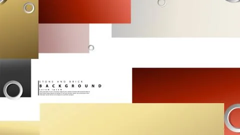 Ring abstract rectangular background with drop shadow. Vector illustration, w イラスト素材