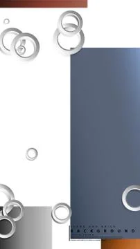 Ring abstract rectangular background with drop shadow. Vector illustration, w 스톡 일러스트