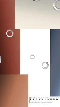 Ring abstract rectangular background with drop shadow. Vector illustration, w 스톡 일러스트