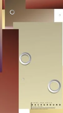 Ring abstract rectangular background with drop shadow. Vector illustration, w 库存插图