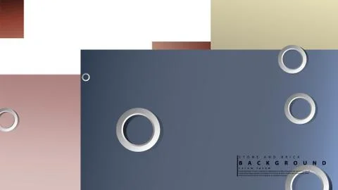 Ring abstract rectangular background with drop shadow. Vector illustration, w Stock Illustration