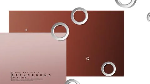Ring abstract rectangular background with drop shadow. Vector illustration, w Stock Illustration