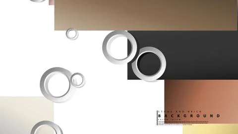 Ring abstract rectangular background with drop shadow. Vector illustration, w 스톡 일러스트