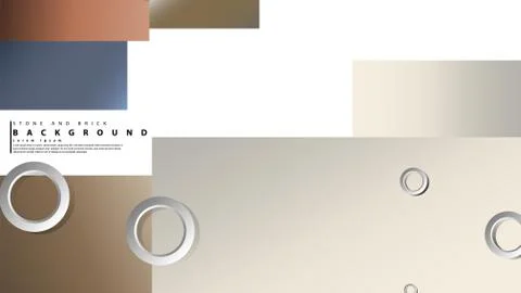 Ring abstract rectangular background with drop shadow. Vector illustration, w Stock Illustration