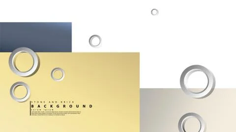 Ring abstract rectangular background with drop shadow. Vector illustration, w 스톡 일러스트