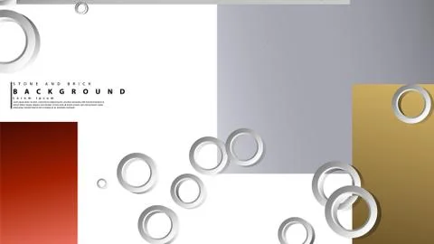 Ring abstract rectangular background with drop shadow. Vector illustration, w 스톡 일러스트