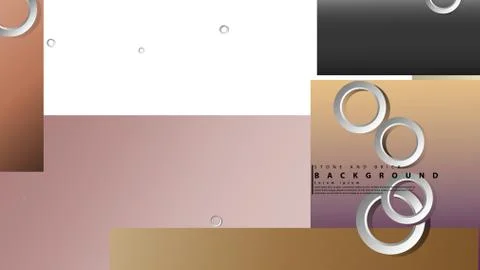 Ring abstract rectangular background with drop shadow. Vector illustration, w 库存插图
