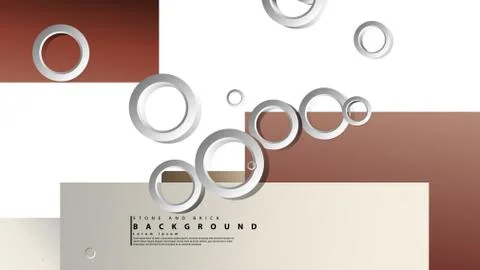 Ring abstract rectangular background with drop shadow. Vector illustration, w 스톡 일러스트