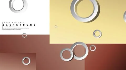 Ring abstract rectangular background with drop shadow. Vector illustration, w 스톡 일러스트