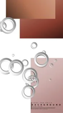 Ring abstract rectangular background with drop shadow. Vector illustration, w 스톡 일러스트