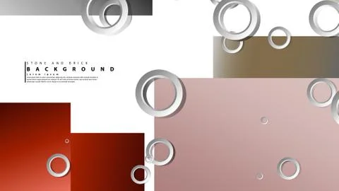 Ring abstract rectangular background with drop shadow. Vector illustration, w イラスト素材