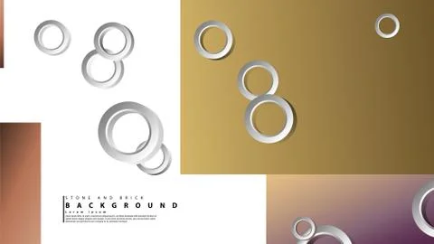 Ring abstract rectangular background with drop shadow. Vector illustration, w イラスト素材