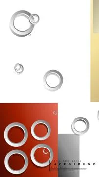 Ring abstract rectangular background with drop shadow. Vector illustration, w 库存插图