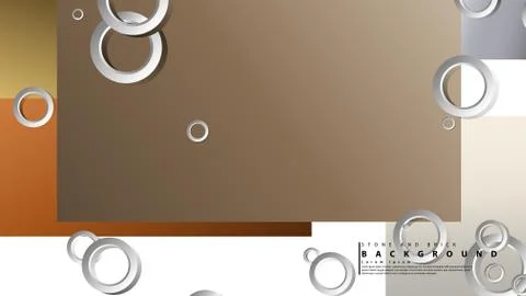 Ring abstract rectangular background with drop shadow. Vector illustration, w Stock Illustration